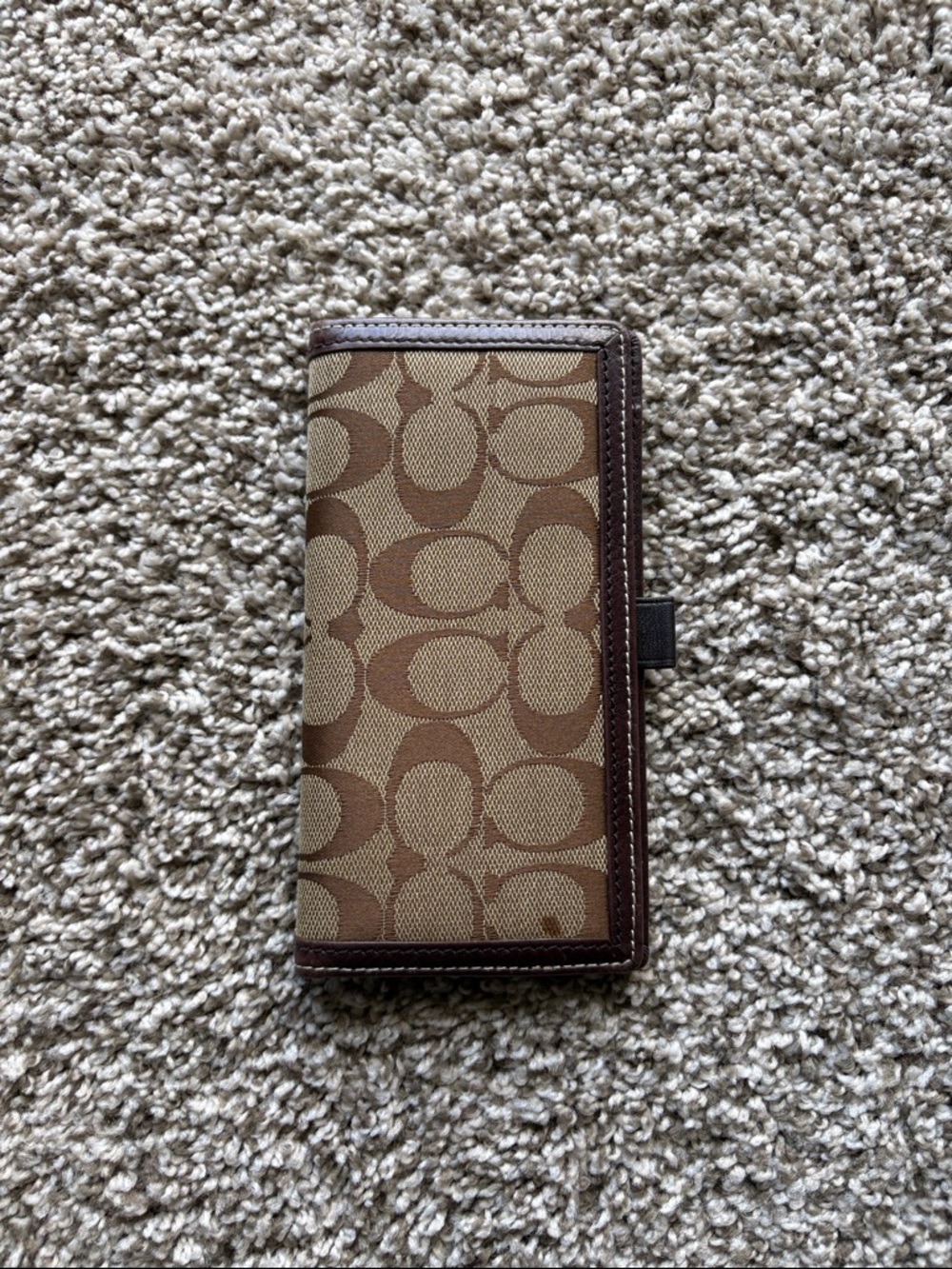 Coach Brown/Tan Continental Zip Wallet